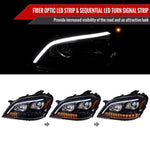 Spec-D 09-11 Benz W164 ML-Class Headlights Sequetial LED Glossy Black