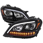 Spec-D 09-11 Benz W164 ML-Class Headlights Sequetial LED Glossy Black