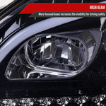 Spec-D 09-11 Benz W164 ML-Class Sequetial LED Headlights Black/Smoked