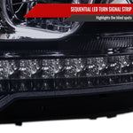 Spec-D 09-11 Benz W164 ML-Class Sequetial LED Headlights Black/Smoked