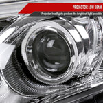 Spec-D 12-14 Camry Projector Headlights Amber Reflectors Chrome