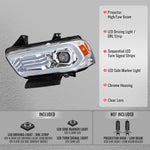 Spec-D 11-14 Dodge Charger Projector HID Headlight Chrome