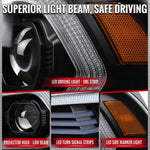Spec-D 11-14 Dodge Charger Projector Headlights Sequential Black