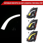 Spec-D 08-14 Cadillac CTS SEQ LED Bar Projector Headlights Black
