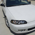 Spec-D 92-95 Honda Civic 2/3dr Halo Projector Headlights Black