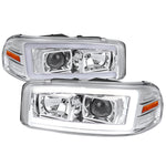Spec-D 99-06 GMC Sierra/Yukon Headlights Dual Projector Sequential.