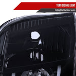 Spec-D 07-14 GMC Yukon/Yukon XL 1500/2500 U-Bar Headlights Black