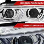 Spec-D 06-11 BMW E90 3-Series 4DR LED Projector Headlights Chrome