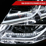Spec-D 06-11 BMW E90 3-Series 4DR LED Projector Headlights Chrome