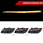 Spec-D 06-08 BMW E90 3 Series Headlights Projector G2 Black