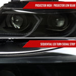 Spec-D 06-11 BMW E90 Headlights Dual Projector 3D Iced Smoked