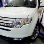 Spec-D 07-10 Ford Edge Halo Projector Headlights LED Strip Chrome