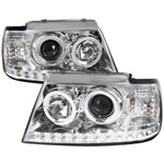 Spec-D 02-05 Ford Explorer Dual Halo Projector Headlights Chrome