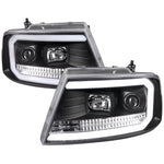 Spec-D 04-08 Ford F150/06-08 Lincoln Mark LT Headlights LED Bar Black