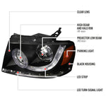 Spec-D 04-08 F-150/06-08 Lincoln Mark LT Halo Pro Headlights Black