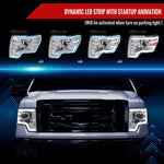 Spec-D 09-14 Ford F-150 Sequential LED Projector Headlights Chrome