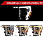 Spec-D 21-23 Ford F-150 Headlights LED Bar Projector Sequential Chrome