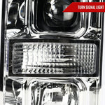 Spec-D 08-10 Ford F-250 F-350 F-450 LED Projector Headlights Chrome