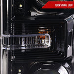 Spec-D 17-19 Ford F-250 F-350 F-450 F-550 Projector Headlights Black