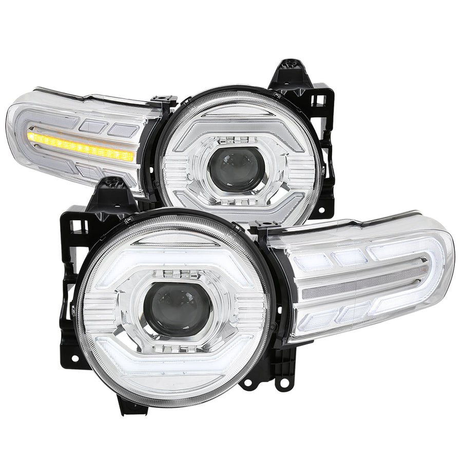 Spec-D 07-14 FJ Cruiser Headlights Sequential Signals Chrome