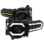 Spec-D 07-14 FJ Cruiser Headlights Sequential LED Black/Smoked Lens