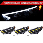 Spec-D 13-16 Ford Fusion Headlights Switchback Sequential Jet Black