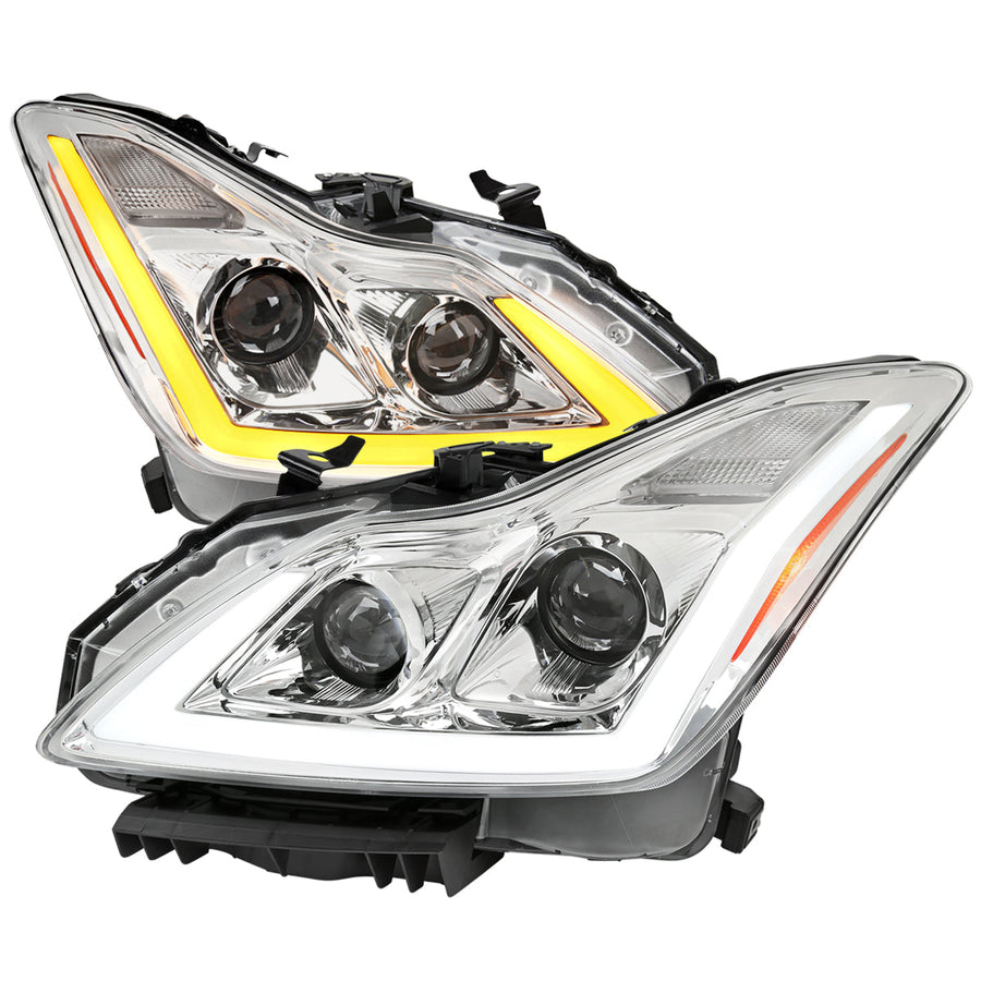 Spec-D 08-13 G37/14-15 Q60 2DR Sequential Headlights Chrome