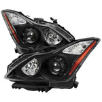 Spec-D 08-13 G37 14-15 Q60 2DR Headlights OEM Style Black/Clear