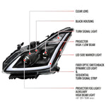 Spec-D 08-15 Infiniti G37/Q60 Coupe Headlights Sequential Black/Clear