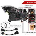 Spec-D 08-13 G37/14-15 Q60 2DR Headlights OEM Style Black/Smoked