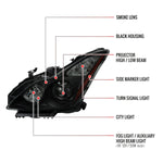 Spec-D 08-13 G37/14-15 Q60 2DR Headlights OEM Style Black/Smoked