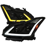 Spec-D 08-13 G37/14-15 Q60 2DR Sequential Headlights Black/Smoked