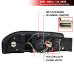 Spec-D 00-05 Chevy Impala Halo Projector Headlights Black