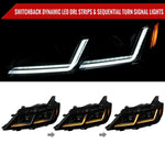 Spec-D 14-20 Chevy Impala Headlights Full DRL SEQ Black/Smoked