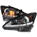 Spec-D 06-10 Lexus IS250 IS350 Headlights Sequential LED Strip Black