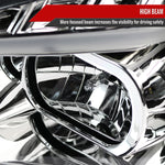 Spec-D 08-12 Chevy Malibu LS LT LTZ Hybrid Headlights LED Bar Chrome