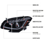 Spec-D 08-12 Chevy Malibu Headlights Projector Glossy Black/Smoked