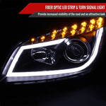 Spec-D 08-12 Chevy Malibu Headlights Dual Halo Projector Black.