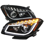Spec-D 08-12 Chevy Malibu Headlights Dual Halo Projector Black.