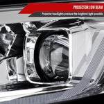 Spec-D 19-24 Chevy Malibu SEQ LED Projector Headlights Chrome