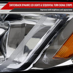 Spec-D 19-24 Chevy Malibu SEQ LED Projector Headlights Chrome