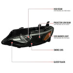 Spec-D 19-24 Chevy Malibu Projector Headlights OEM Style Black/Smoked