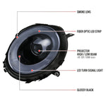 Spec-D 07-15 Mini Cooper R55 R56 R57 R58 R59 Headlights Black