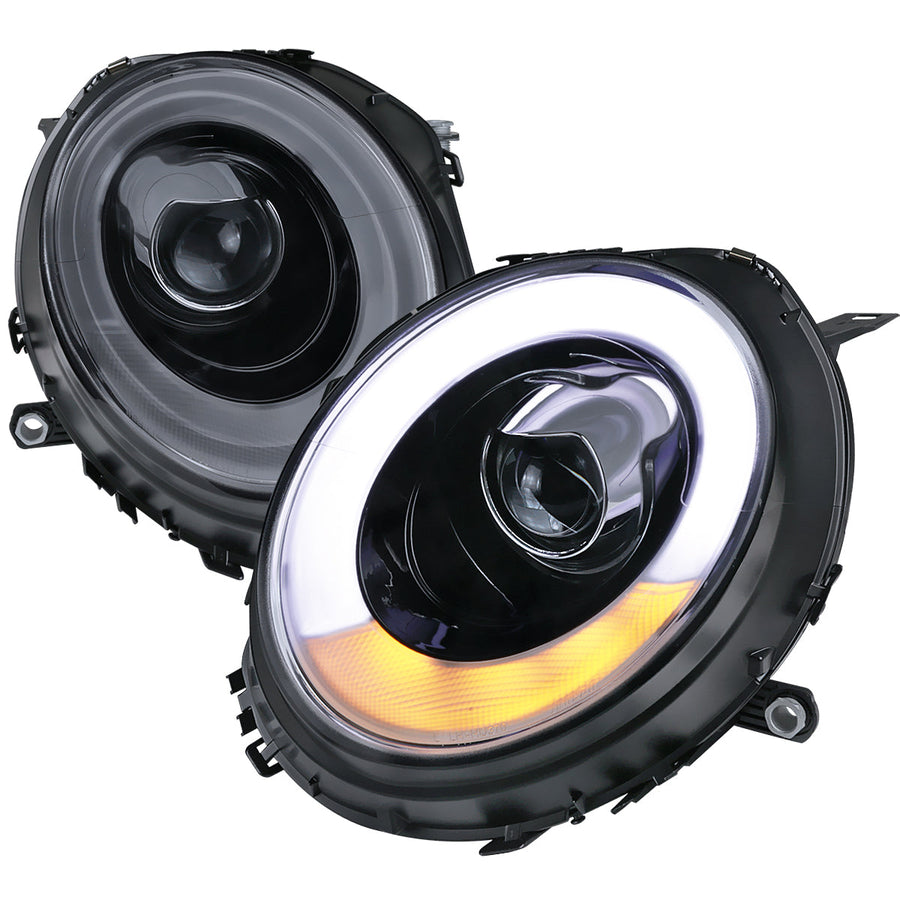Spec-D 07-15 Mini Cooper R55 R56 R57 R58 R59 Headlights Black