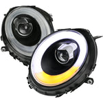 Spec-D 02-08 Mini Cooper Headlights Projector V2 Matte Black