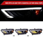 Spec-D 15-17 Ford Mustang Sequential Headlights HID-Type Jet Black