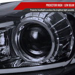 Spec-D 10-13 Mazda 3 Projector Headlights LED Strip GL Black w/Smoked
