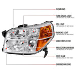 Spec-D 06-08 Honda Pilot Projector Headlights Chrome/Clear