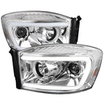 Spec-D 06-08 Ram 1500/ 06-09 2500 3500 LED Projector Headlights Chrome