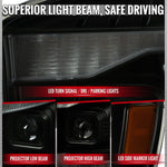 Spec-D 06-08 Ram 1500 Ram 2500 3500 SEQ Projector Headlights Smoked